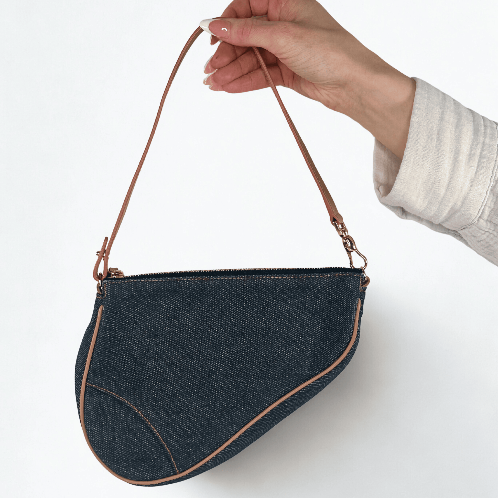 Denim Dior Saddle Bag