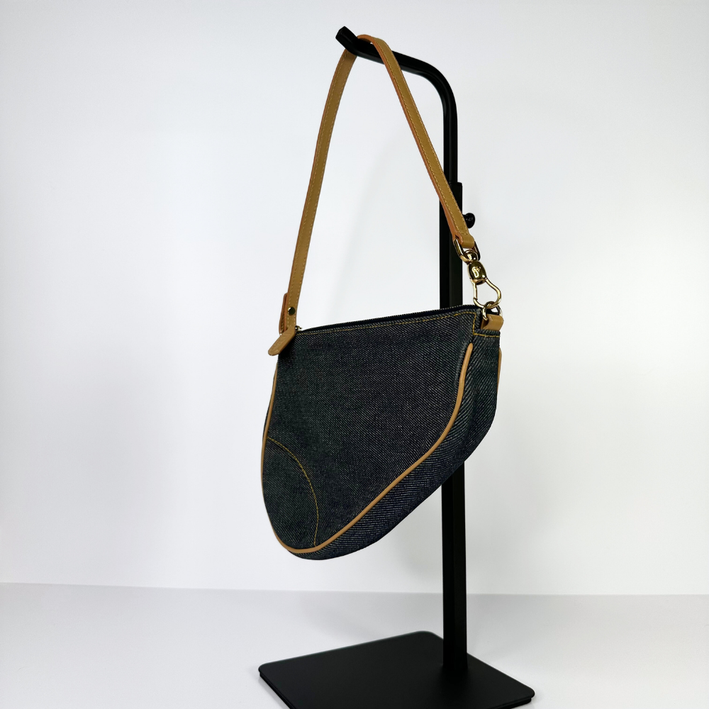 Denim Dior Saddle Bag