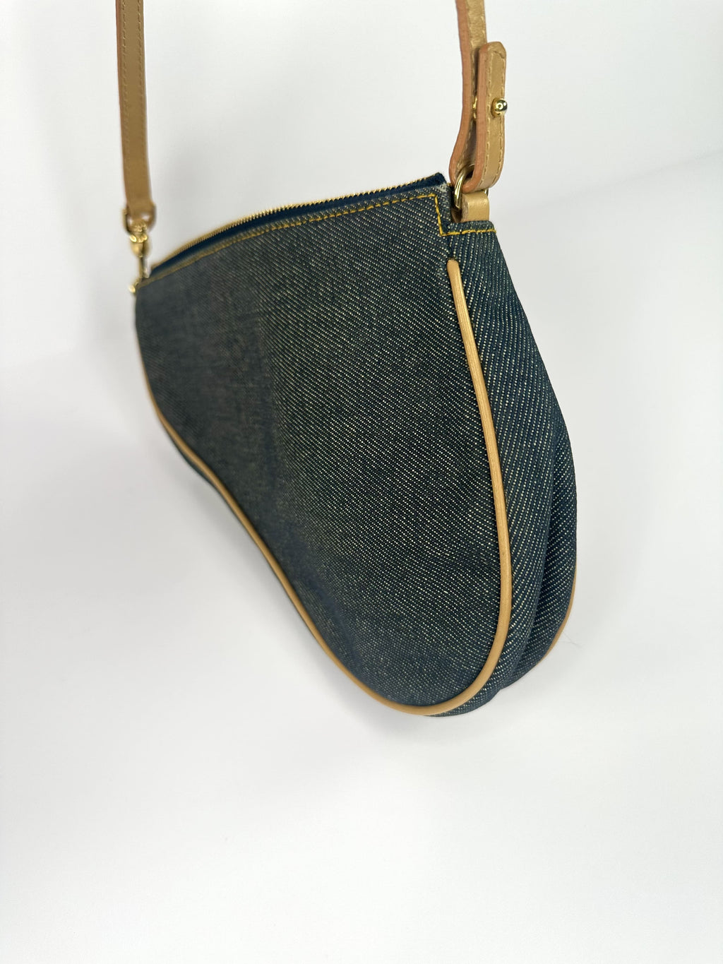 Denim Dior Saddle Bag