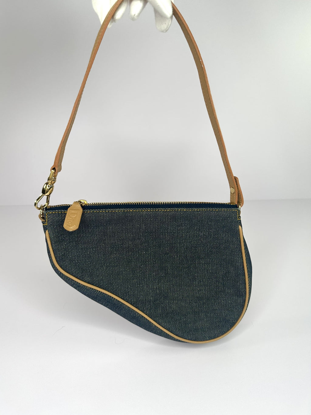 Denim Dior Saddle Bag