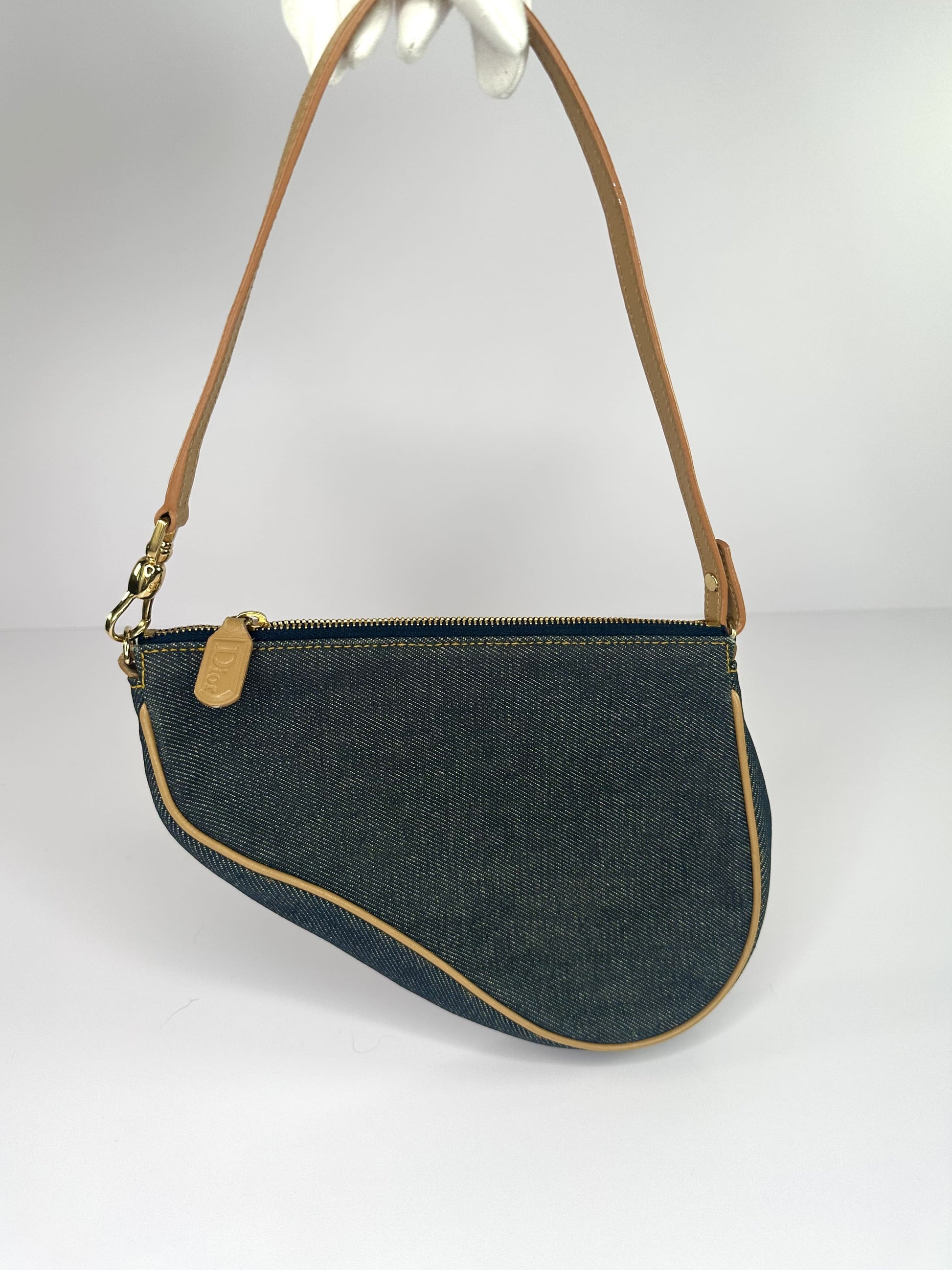 Denim Dior Saddle Bag