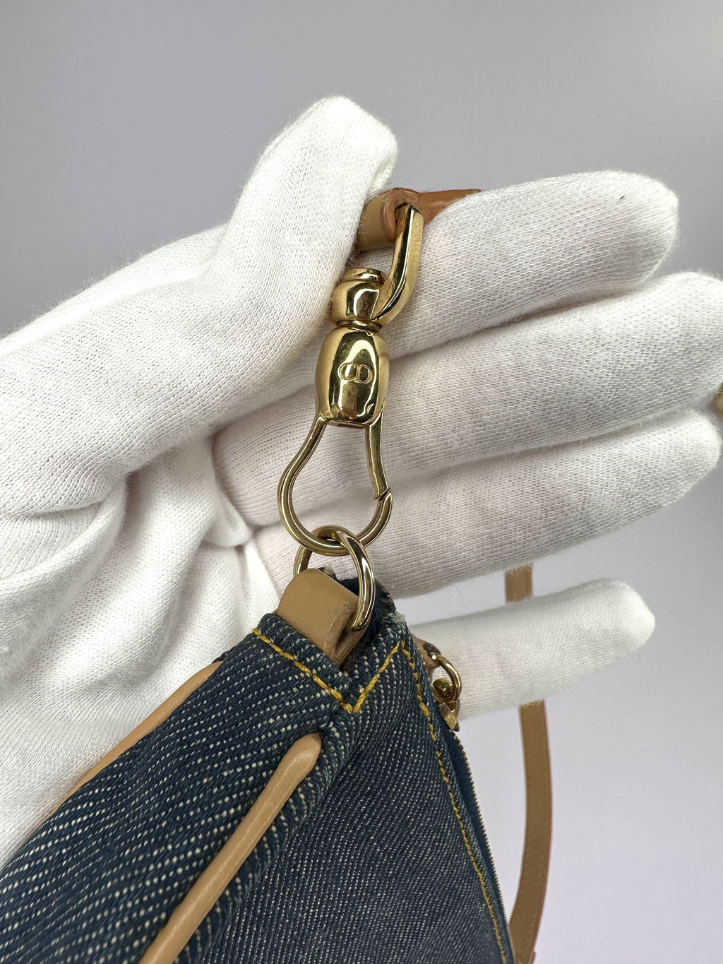 Denim Dior Saddle Bag