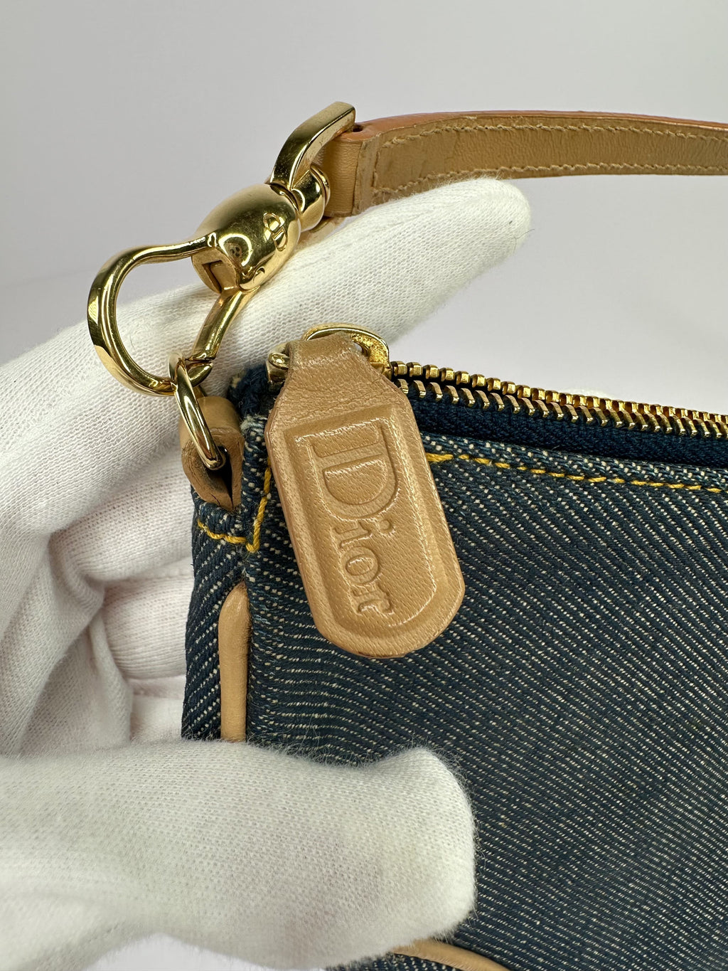 Denim Dior Saddle Bag